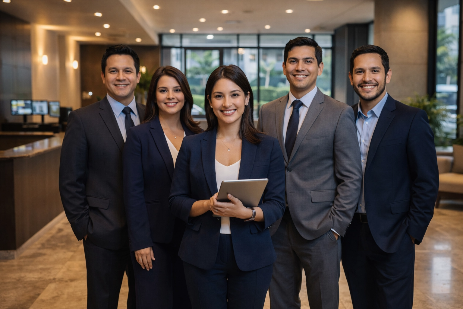 Equipo profesional de SIMBER administrando edificios en Lima